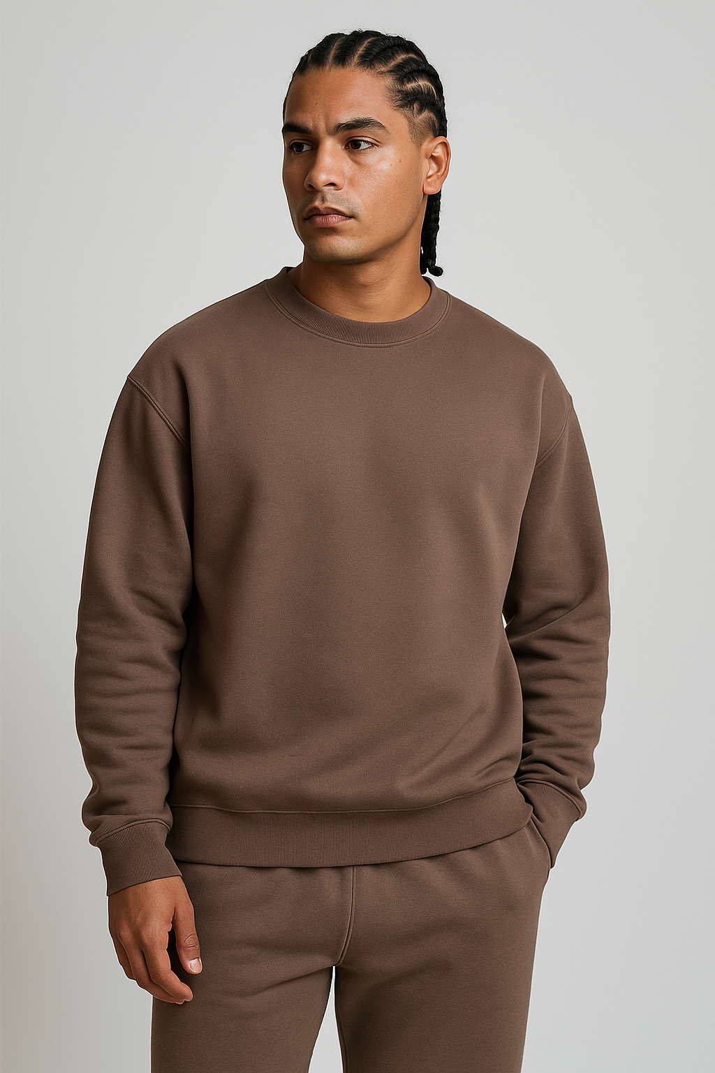 Moletom Careca Streetwear - Bege