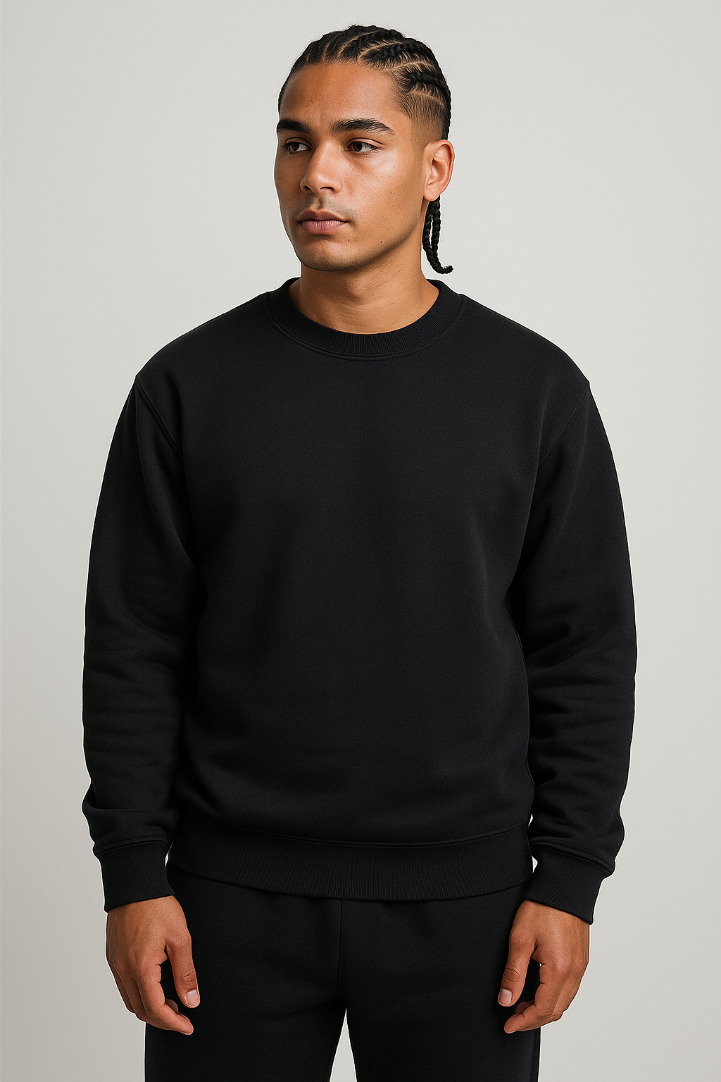 Moletom Careca Streetwear - Preto