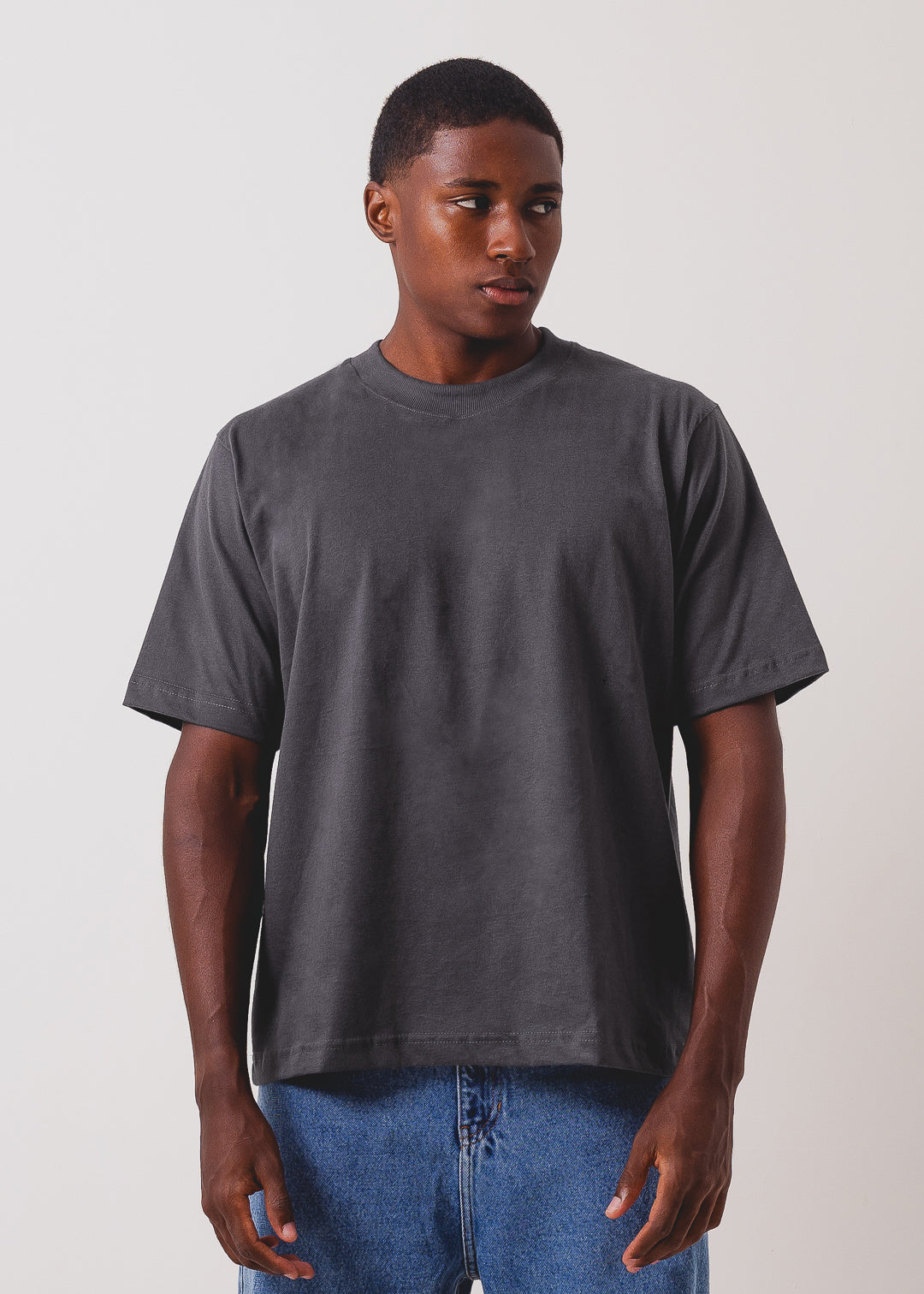 Tshirt Boxy - Chumbo