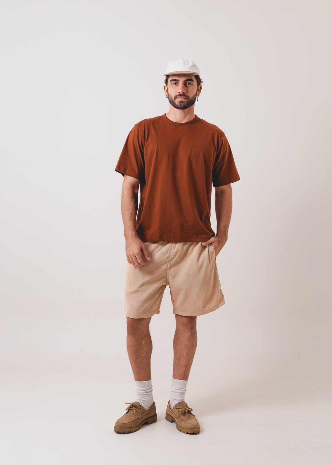 Tshirt Boxy - Marrom Carvalho