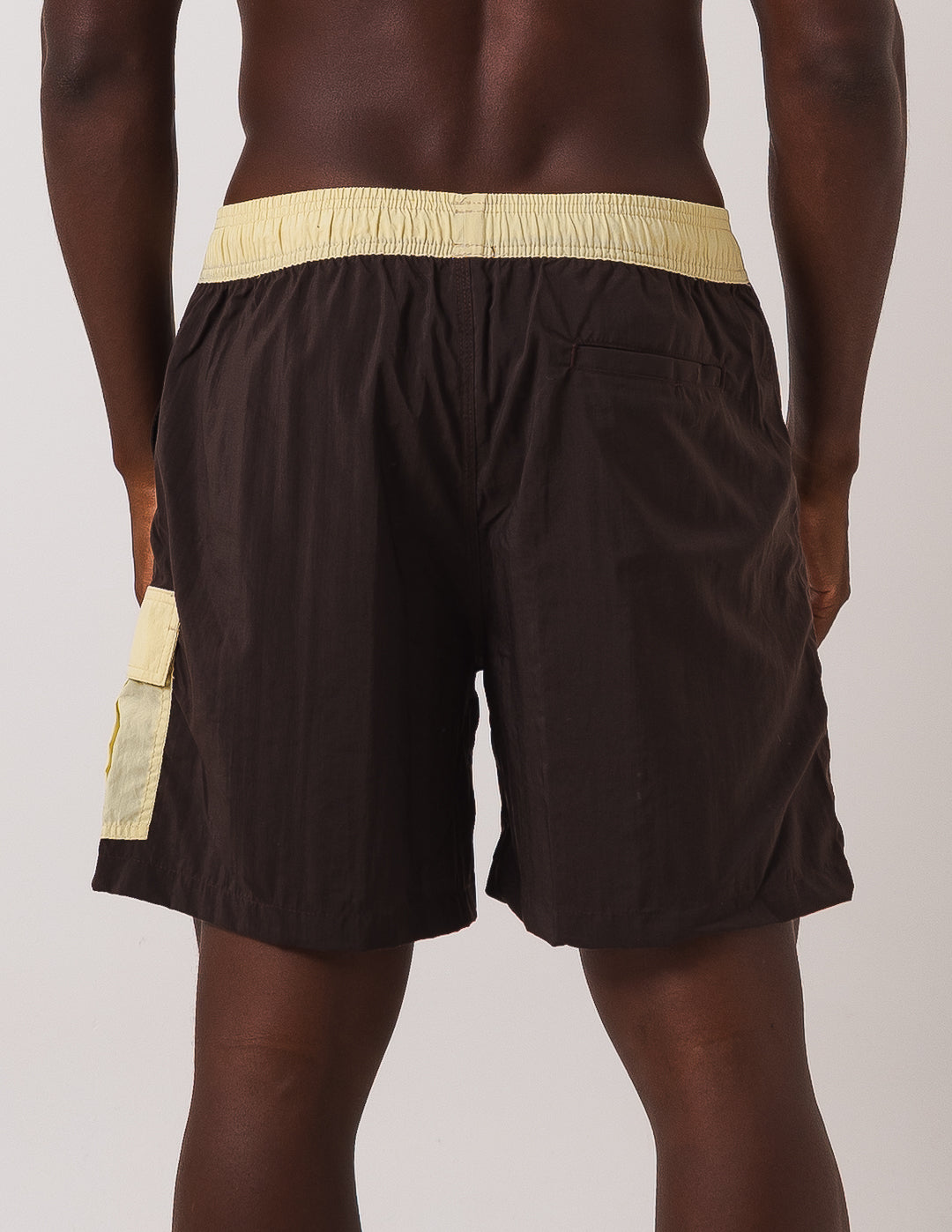 Short Cargo - Marrom com Bege