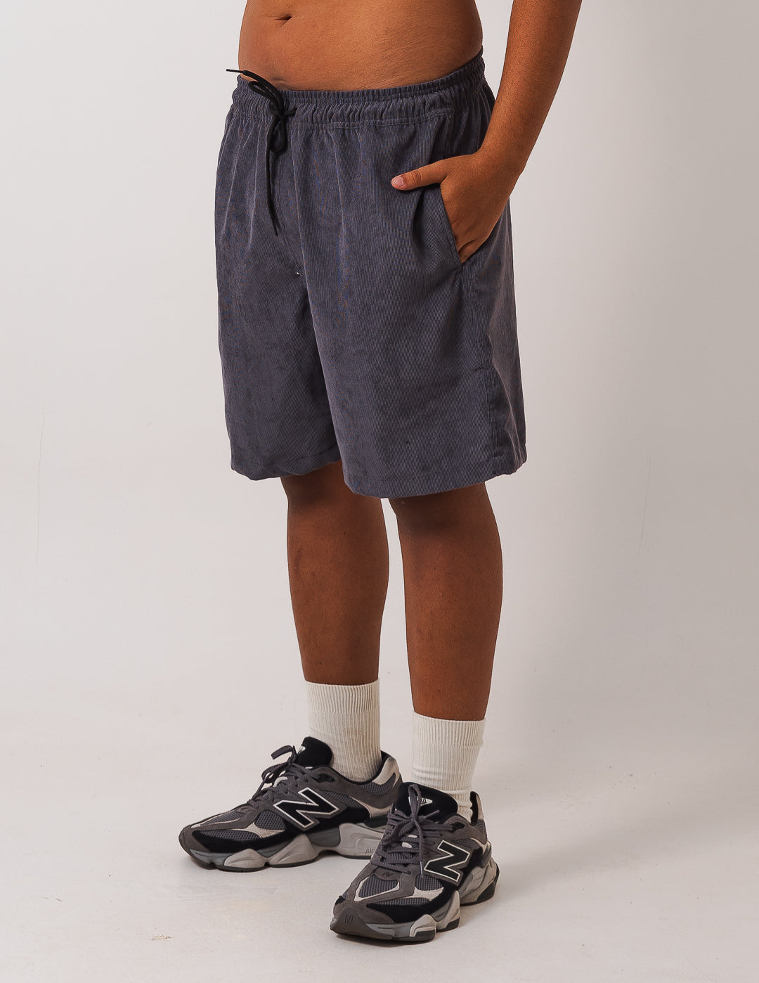 Short Cotelê - Chumbo