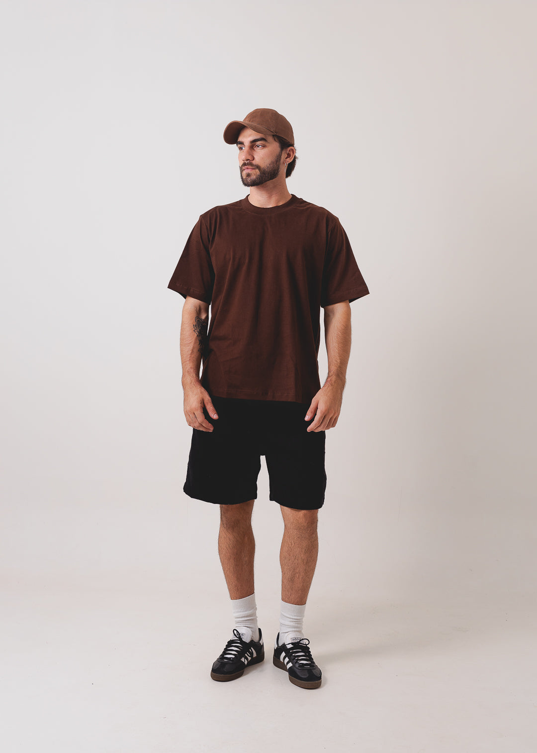 Tshirt Boxy - Marrom Café