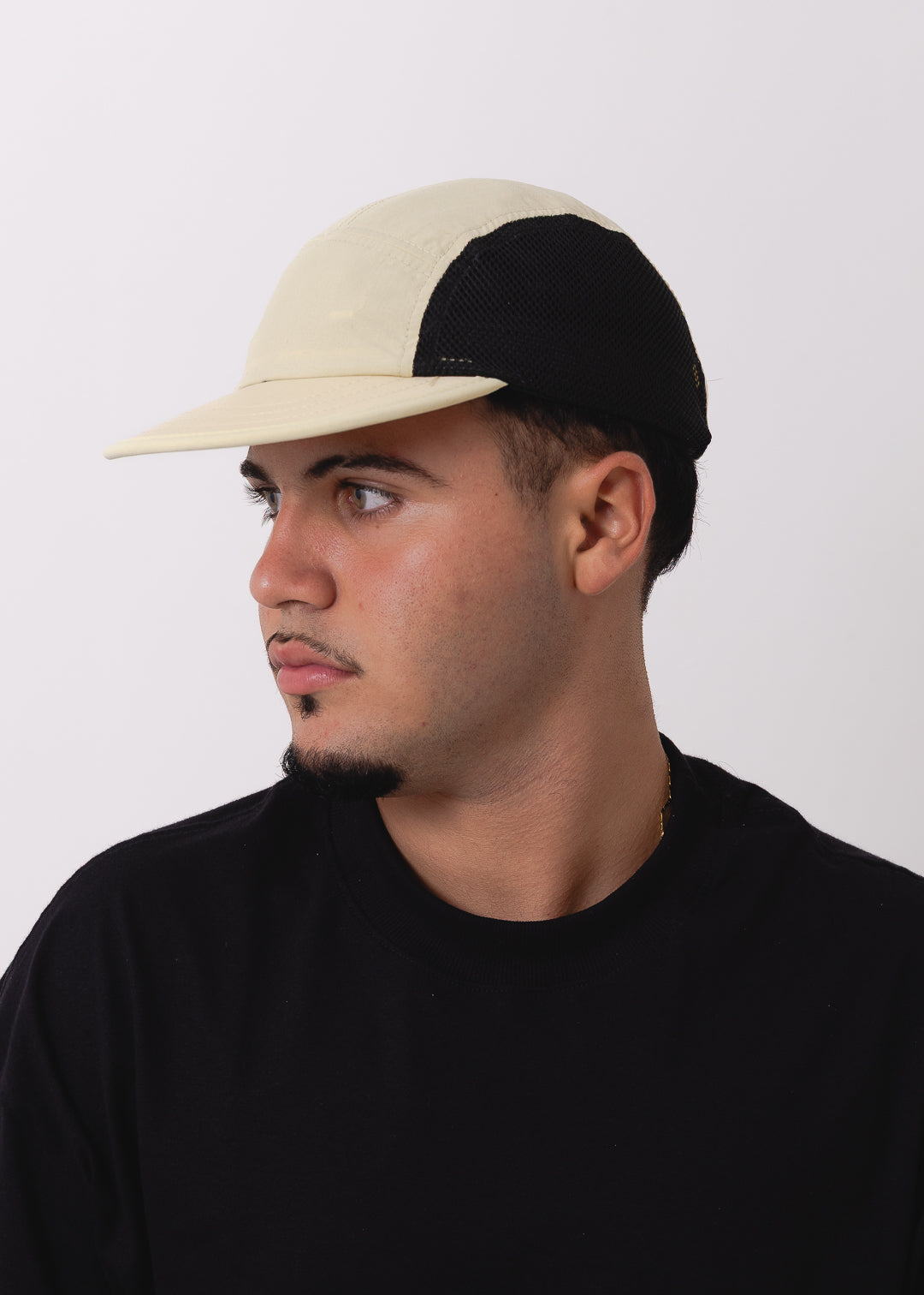 Five Panel de Redinha Bege com Preto