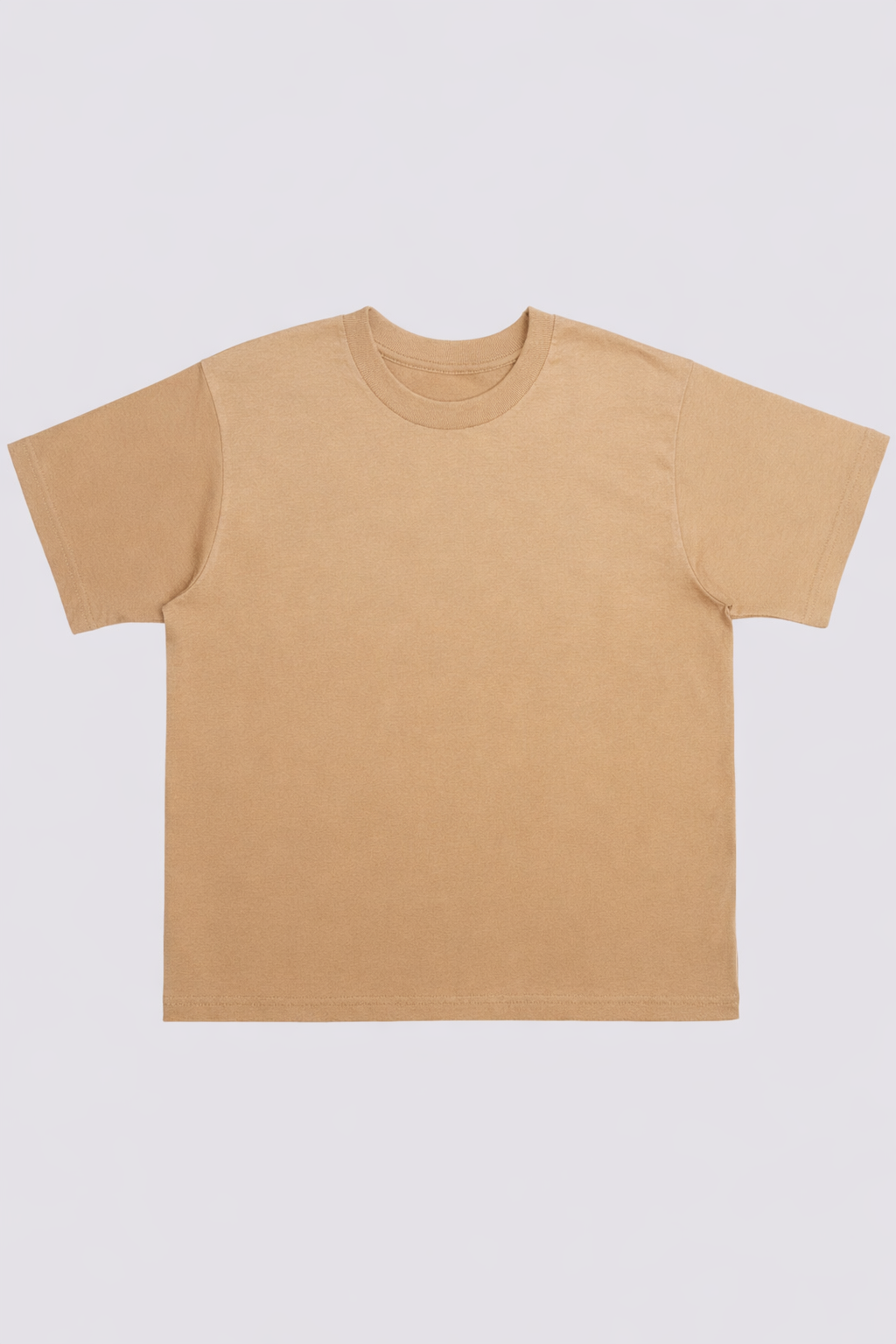 Tshirt Boxy Streetwear 100% algodão - Bege 2131