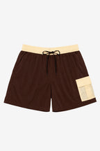 Short Cargo - Marrom com Bege
