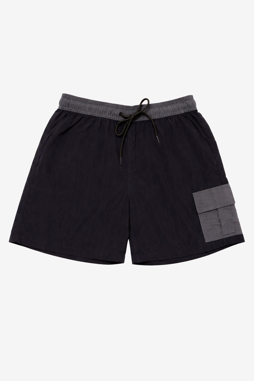 パンツ 25ss CARGO POCKET SHORTS BLACK EL LAB. Short Cargo - Preto com Chumbo – Kan House