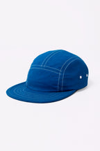 Boné Five Panel Streetwear Azul com Linha Branca