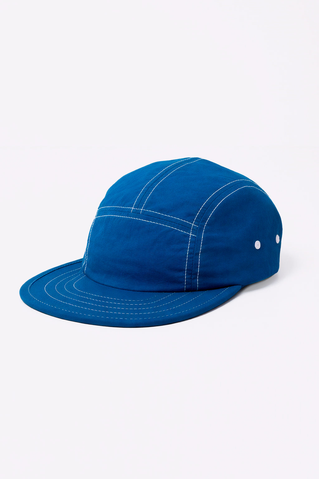 Boné Five Panel Streetwear Azul com Linha Branca