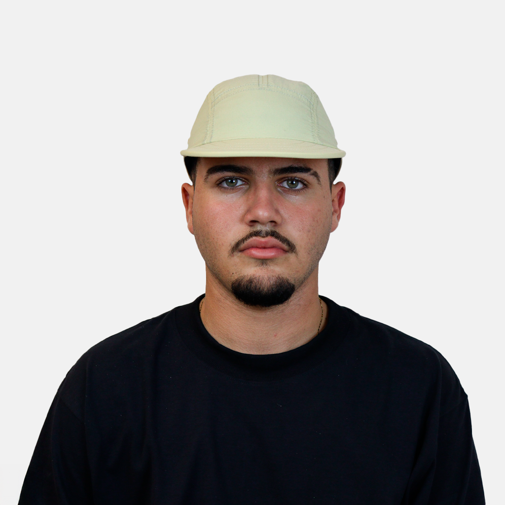 Boné Five Panel Bege