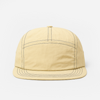 Boné Five Panel Bege com Linha Marrom