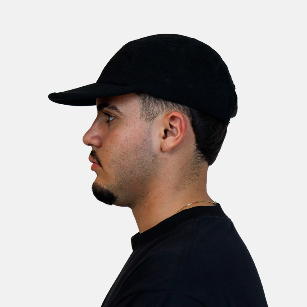 Five Panel Cotele Algodão - Preto