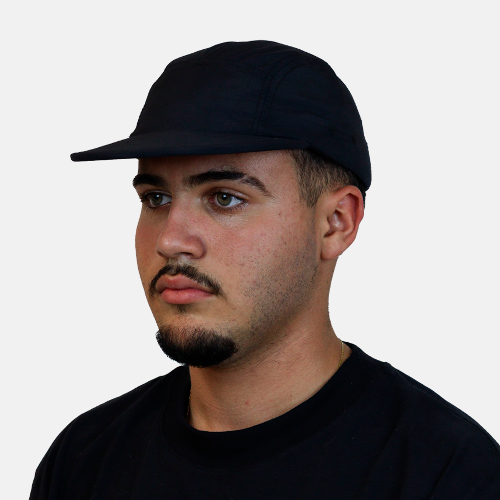Boné Five Panel Preto