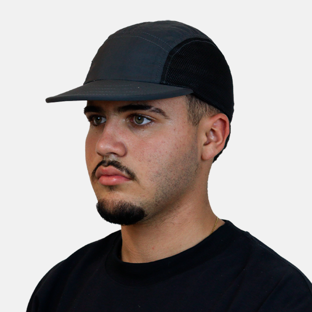 Five Panel de Redinha Chumbo com Preto