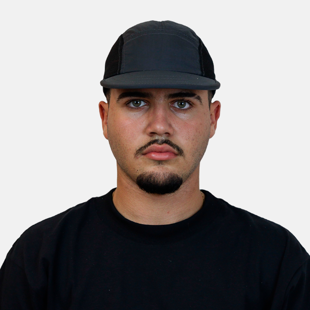 Five Panel de Redinha Chumbo com Preto