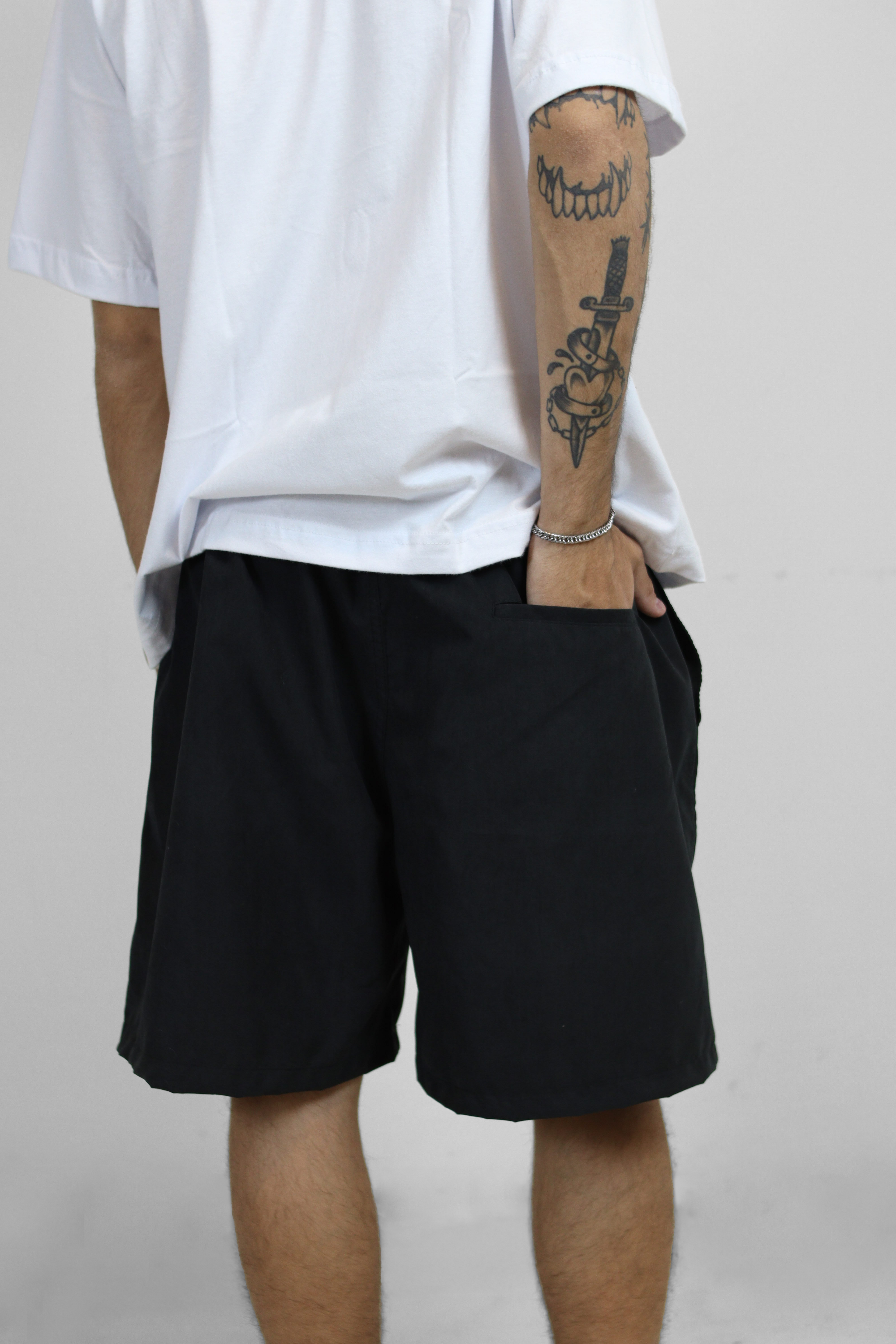 Short Peletizado - Preto