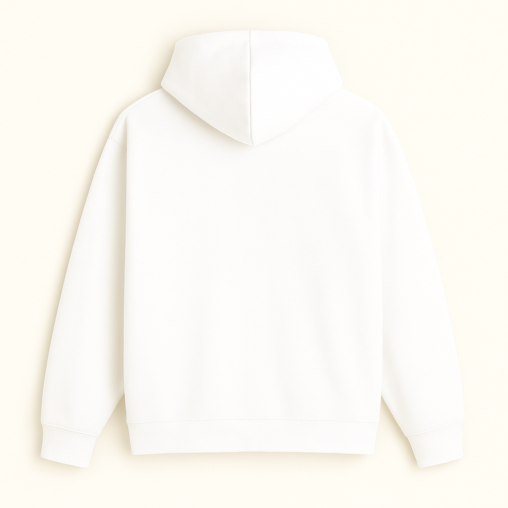 Moletom Canguru Streetwear - Branco