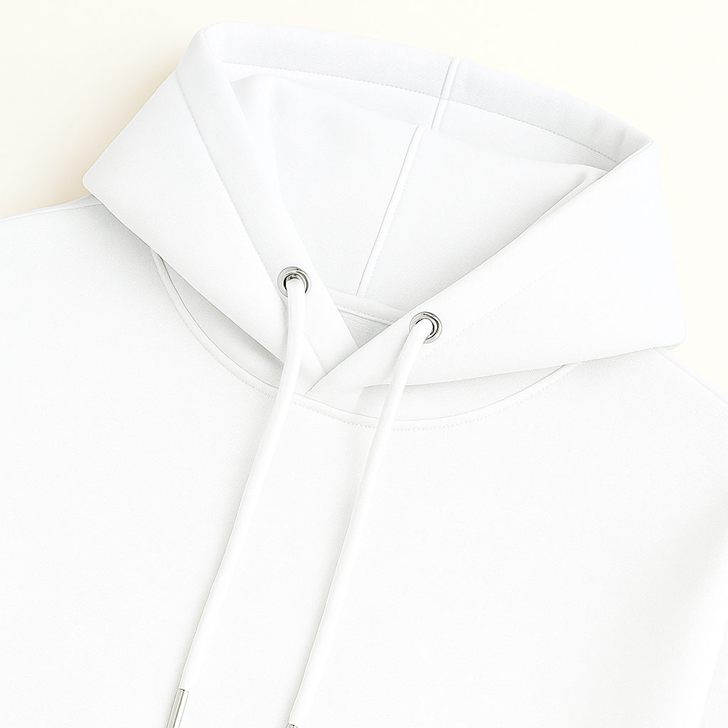 Moletom Canguru Streetwear - Branco