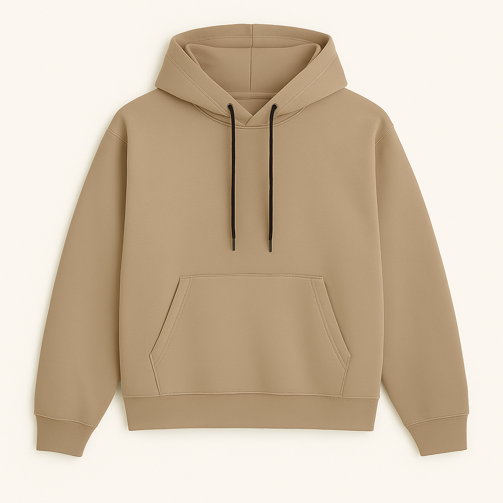 Moletom Canguru Streetwear - Bege