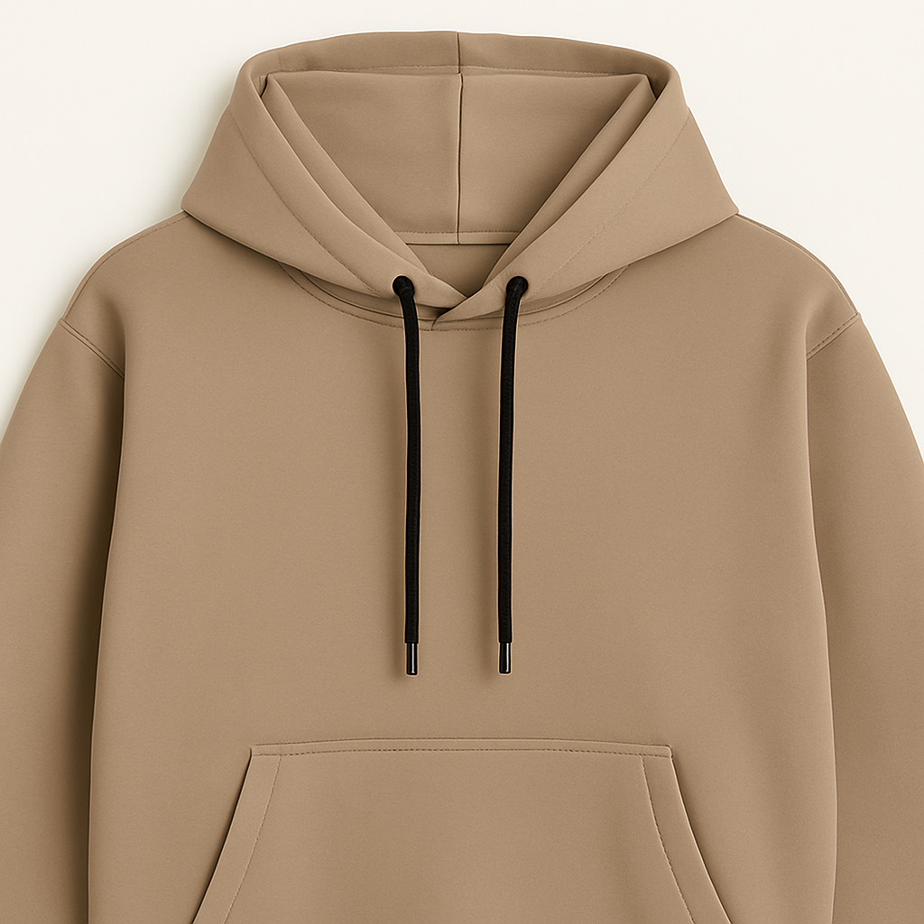 Moletom Canguru Streetwear - Bege