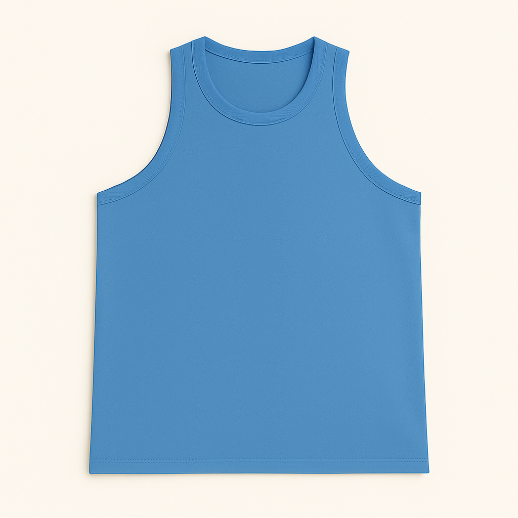 Regata Streetwear 100% Algodão - Azul Céu