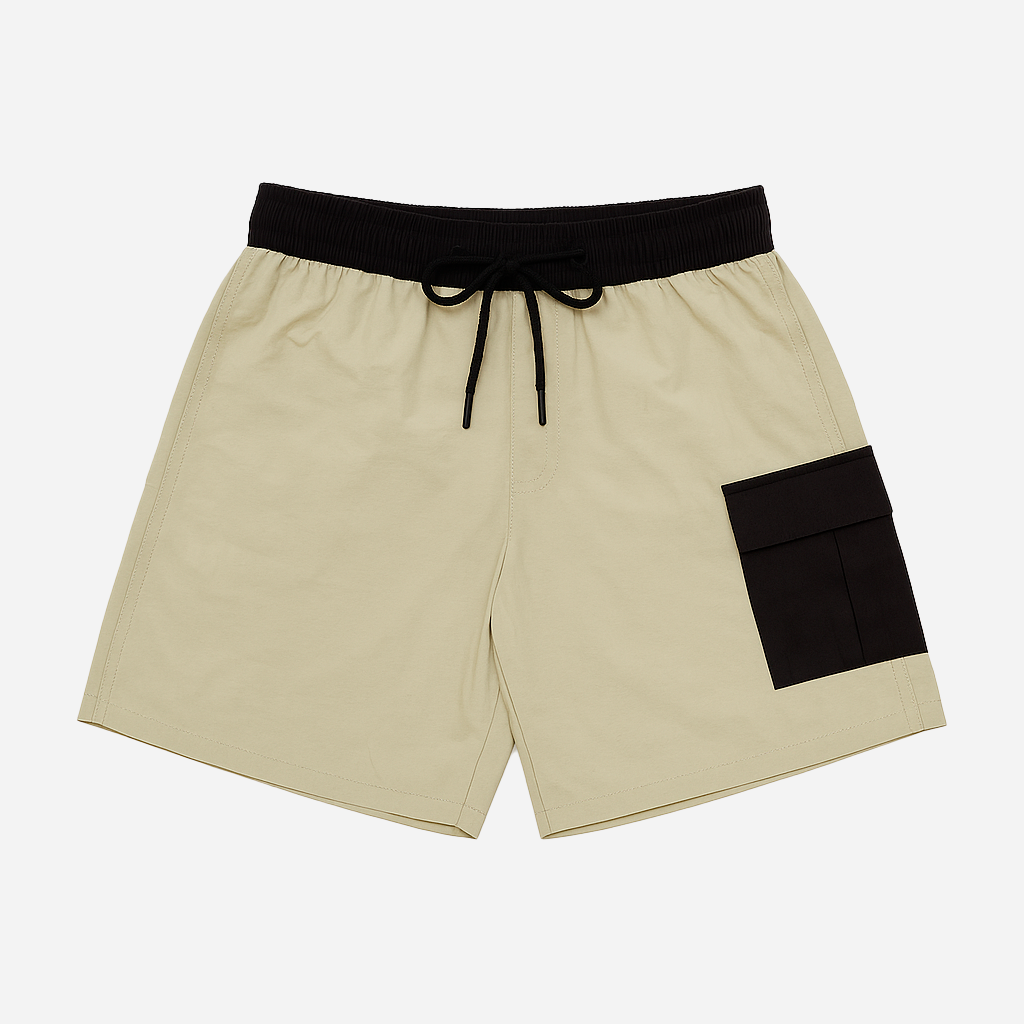 Short Cargo - Bege com Marrom