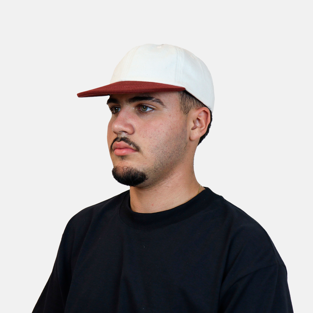 Boné Six Panel Streetwear Off com Bordo