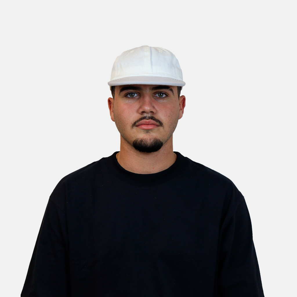 Boné Six Panel Streetwear Off com Cinza