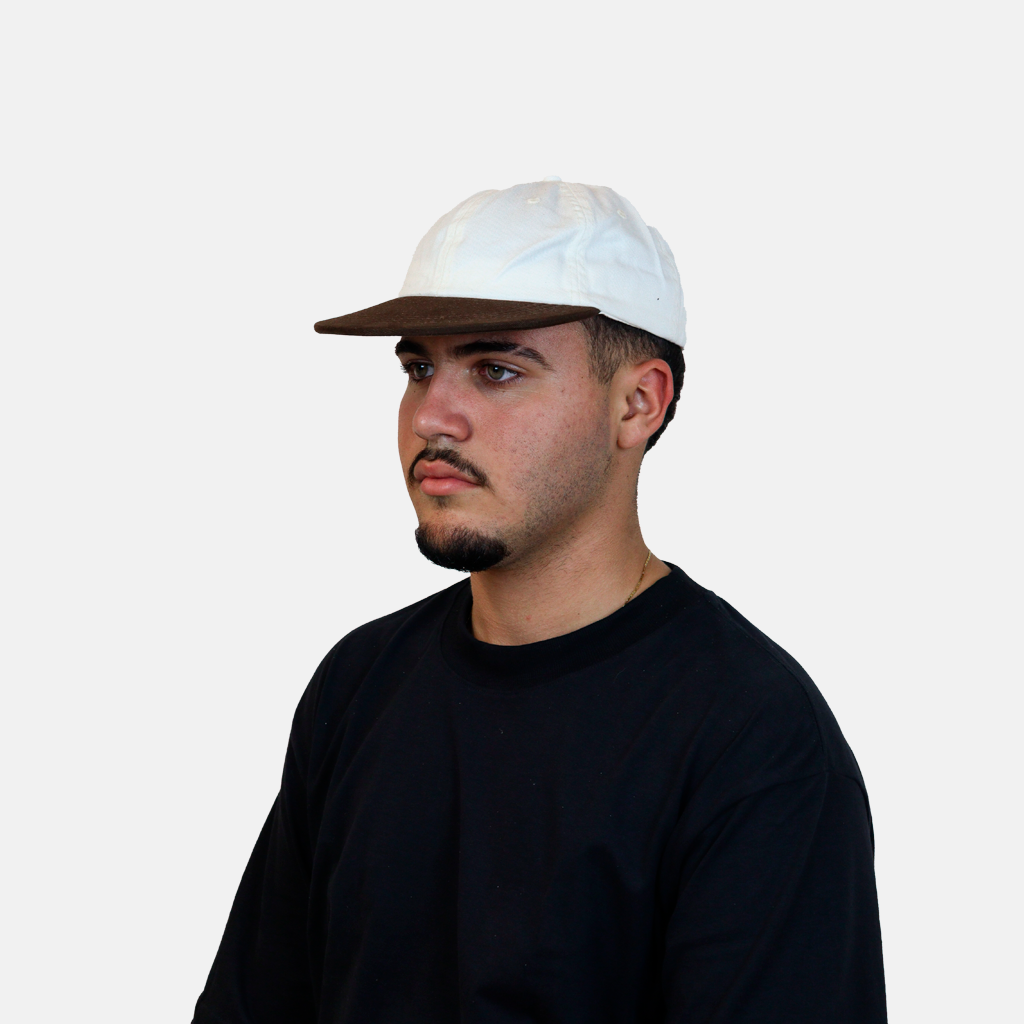 Boné Six Panel Streetwear Off com Marrom