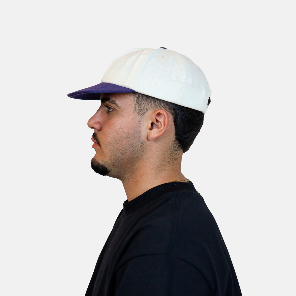 Boné Six Panel Off com Roxo