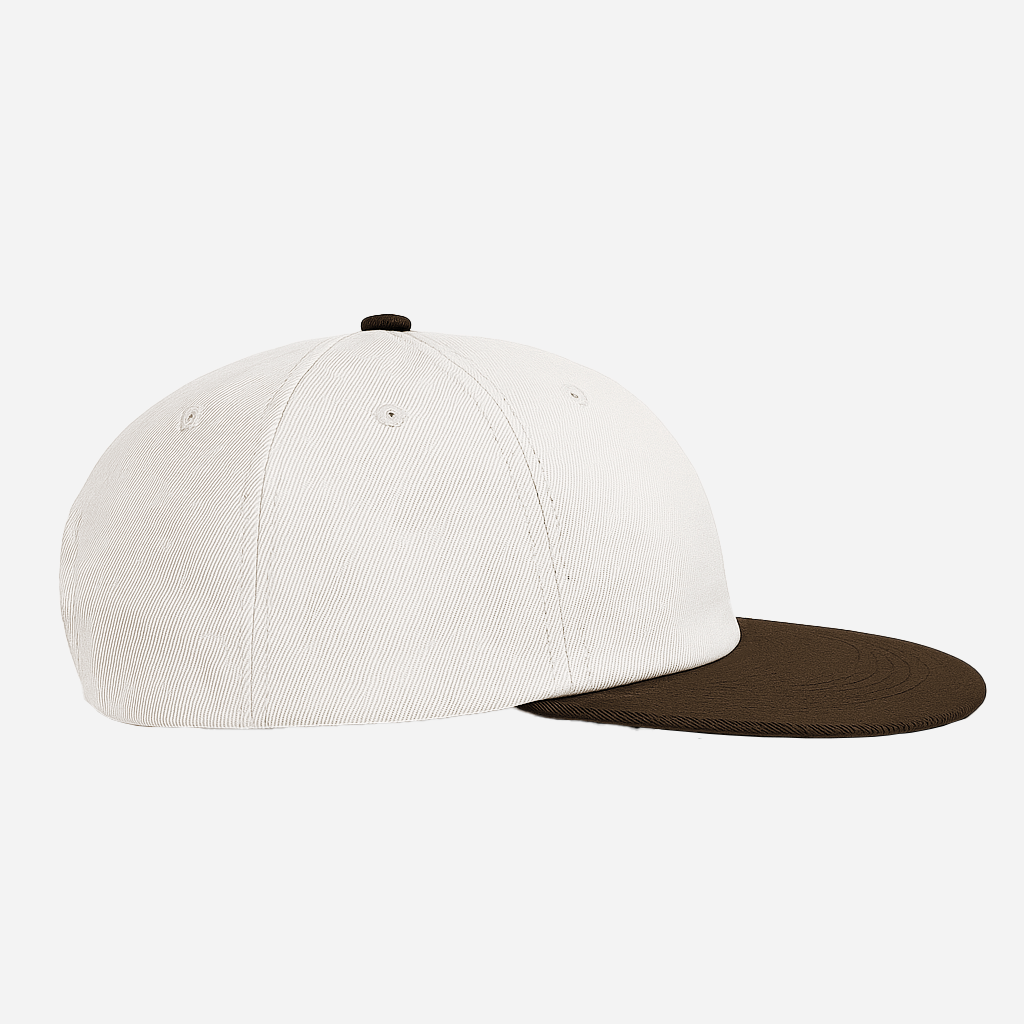 Boné Six Panel Streetwear Off com Marrom