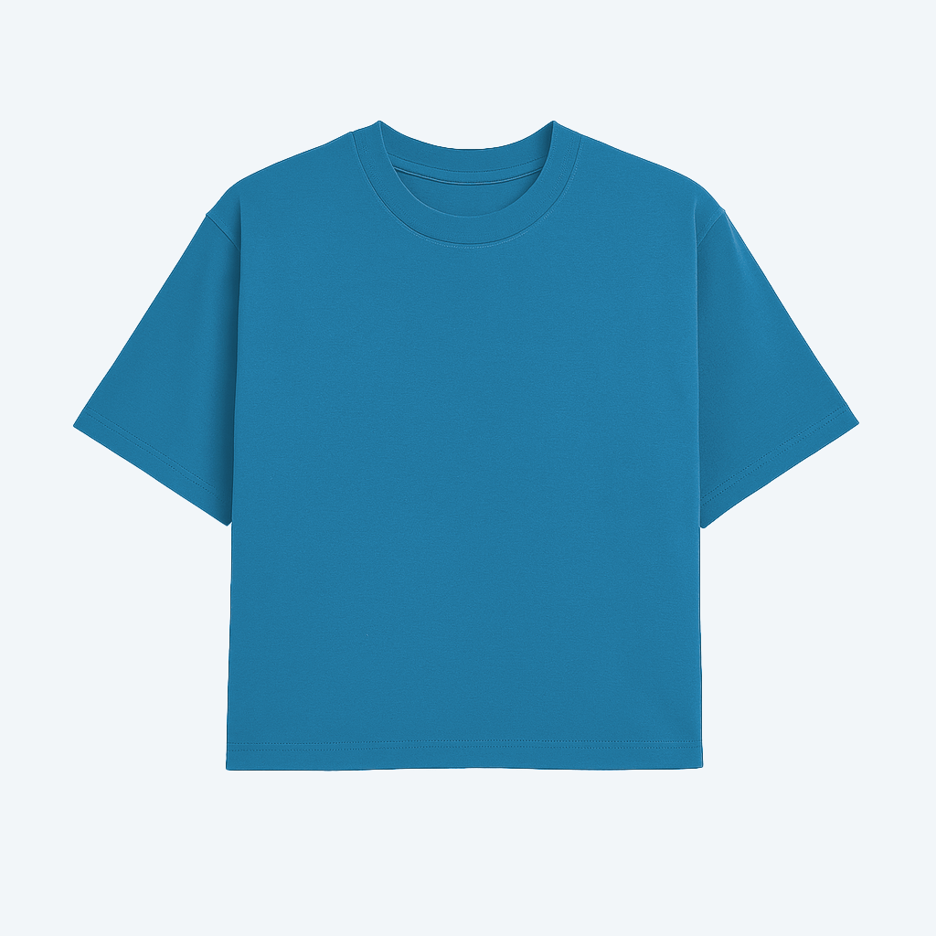 Tshirt Boxy - Azul