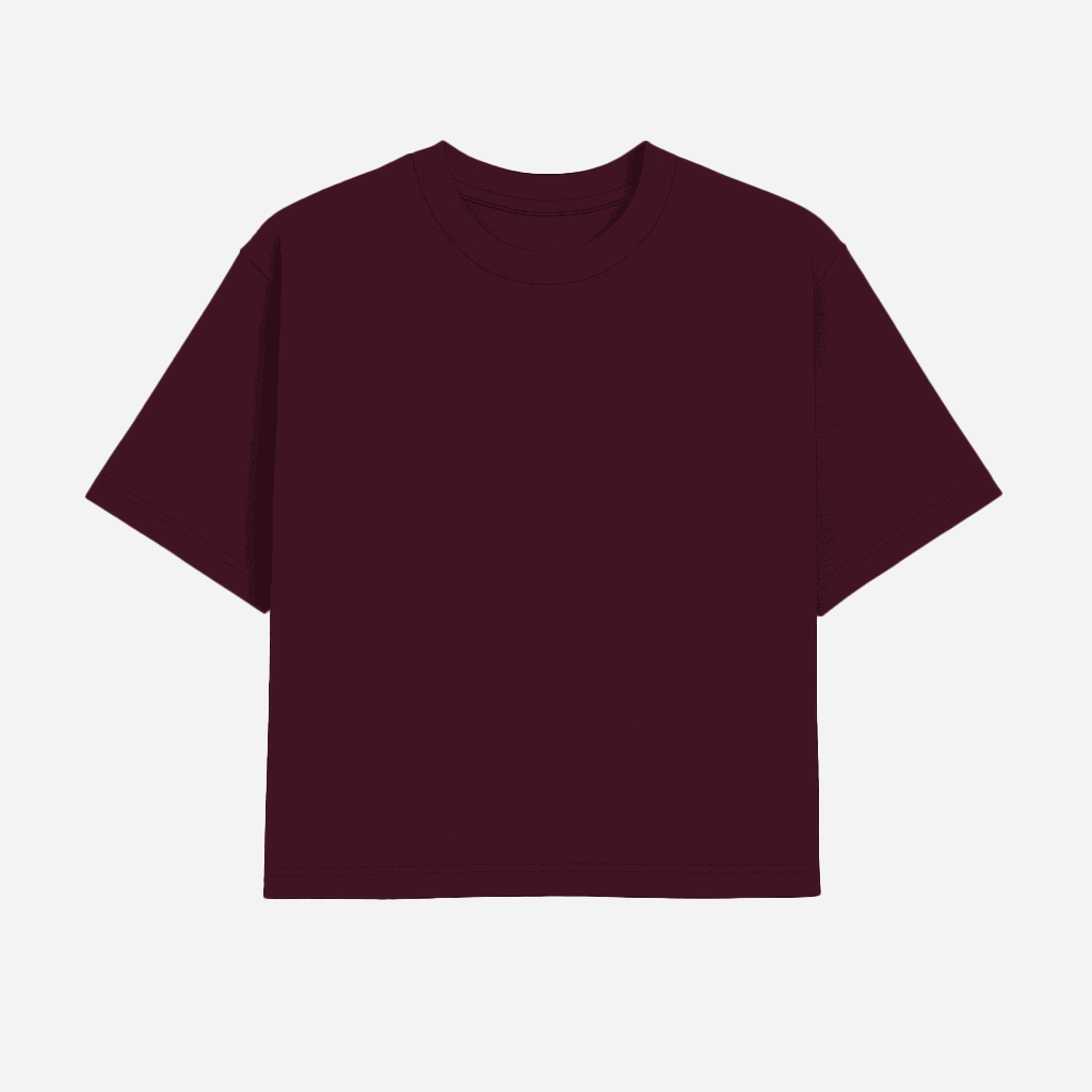 Tshirt Boxy - Bordô