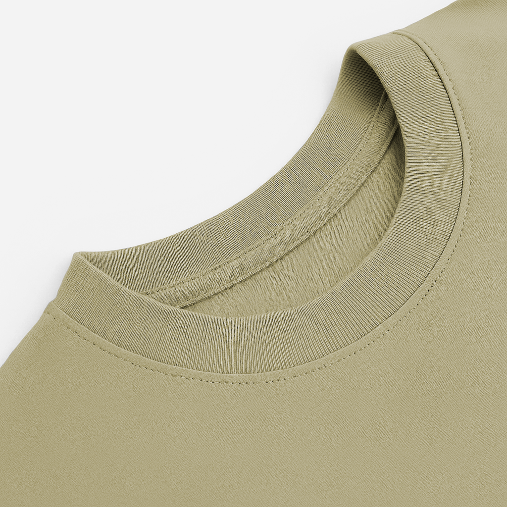 Tshirt Boxy Streetwear 100% algodão - Bege 2132