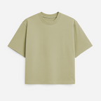 Tshirt Boxy Streetwear 100% algodão - Bege 2132