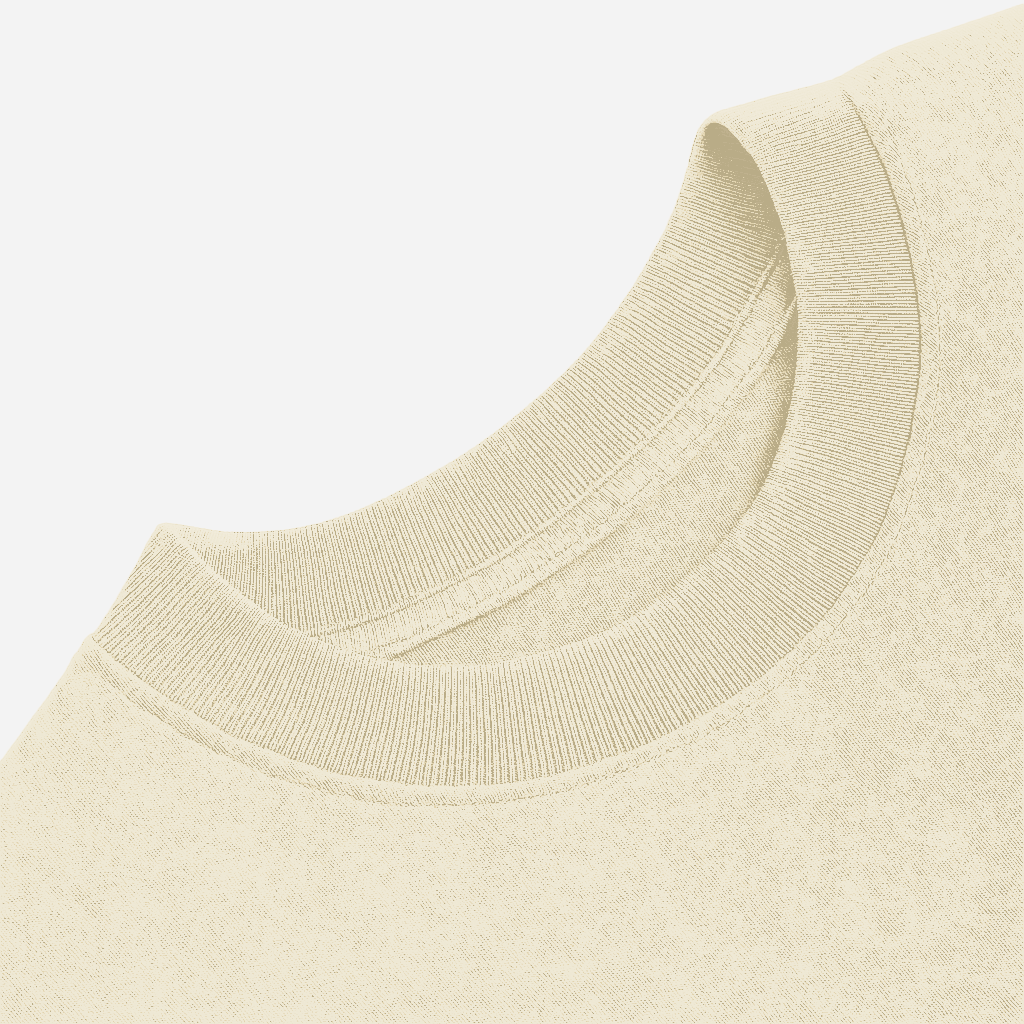 Tshirt Boxy Streetwear 100% algodão - Off White