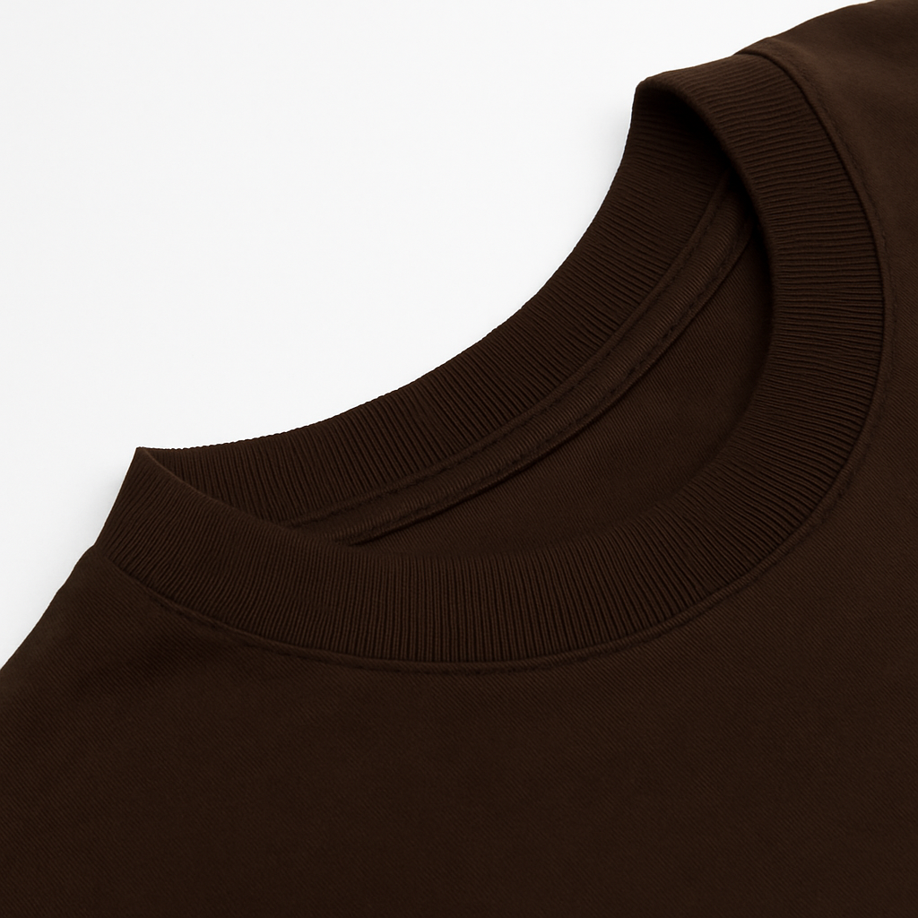 Tshirt Boxy - Marrom Café