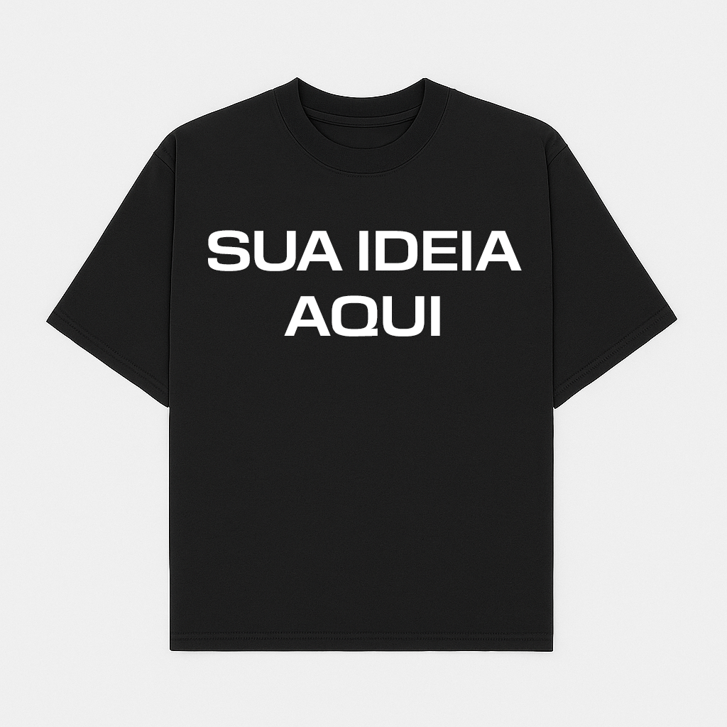 Tshirt Oversized - Personalizável DTF